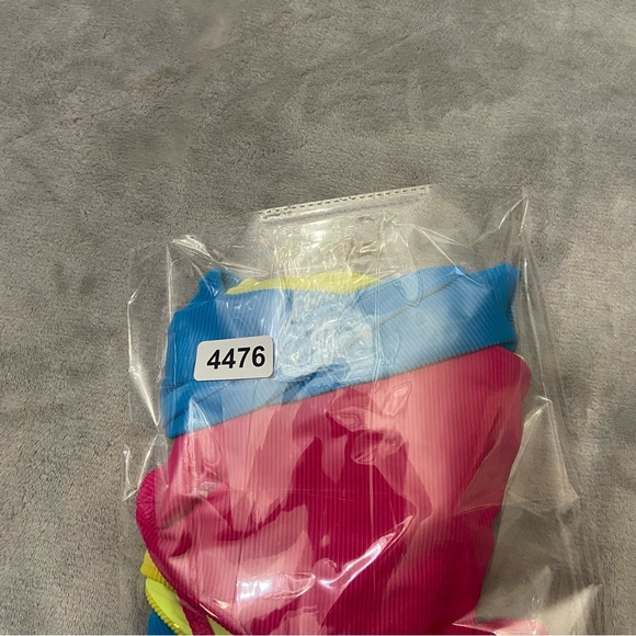 New! Beach Riot Carlie Retro Pink Colorblock One Piece Swimsuit 24476 - Picture 10 of 10